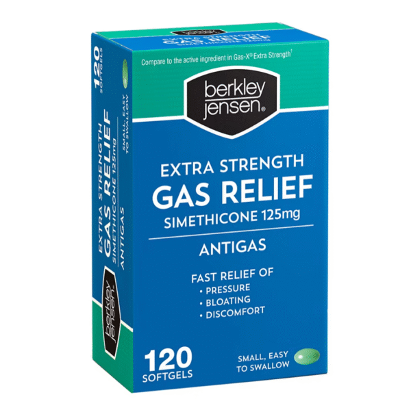 Berkley Jensen Extra Strength Gas Relief Softgels, 120 ct.