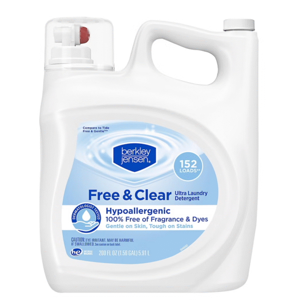 Berkley Jensen Ultra Laundry Detergent - Free & Clear, 152 loads/200 oz.