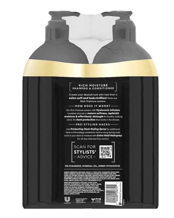 TRESemme Moisture Rich Shampoo and Conditioner, 2 ct./40 oz. - Image 2