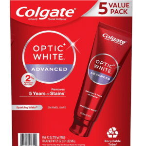 Colgate Optic White Advanced Hydrogen Peroxide Toothpaste 5 pk./4.2 oz. - Sparkling White
