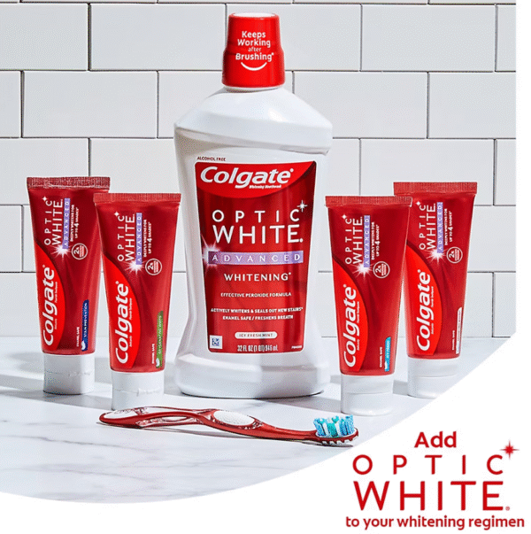 Colgate Optic White Advanced Hydrogen Peroxide Toothpaste 5 pk./4.2 oz. - Sparkling White - Image 4