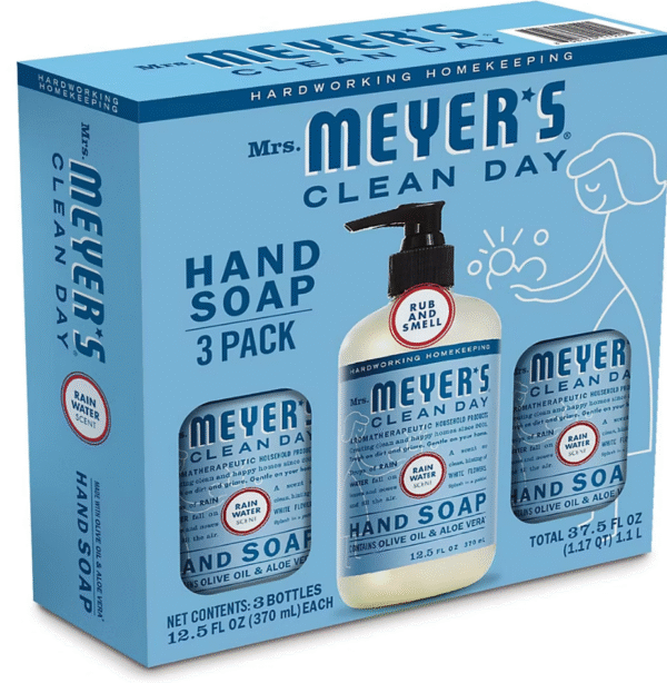Mrs. Meyer's Clean Day Hand Soap, Rain Water Scent, 3 pk./12.5 fl. oz. - Image 2