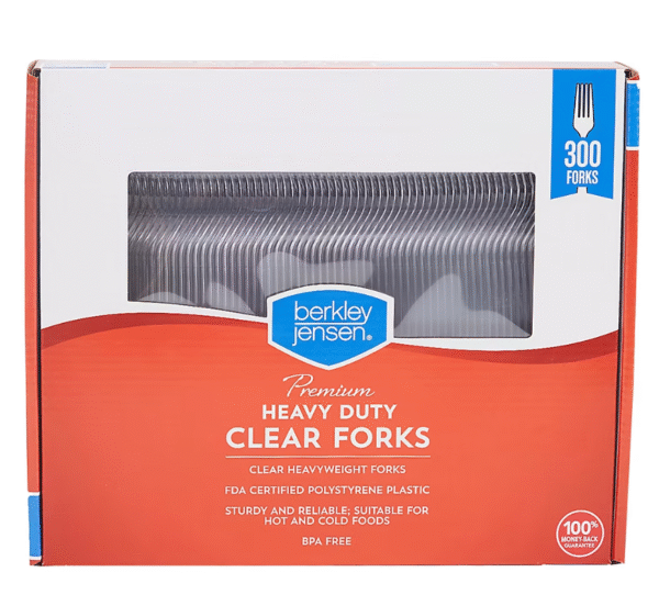 Berkley Jensen Premium Plastic Forks, 300 ct.