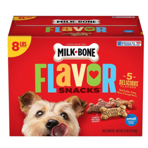 Milk-Bone Flavor Snacks Small Dog Biscuits, Flavored Crunchy Dog Treats, 8 lbs.