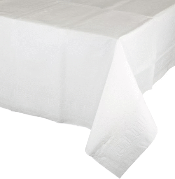 Berkley Jensen Premium Tablecovers - White, 6 ct. - Image 3
