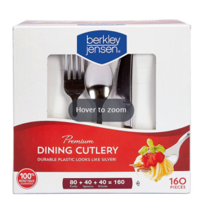 Berkley Jensen Premium Plastic Dining Cutlery Assortment, 160 ct.37