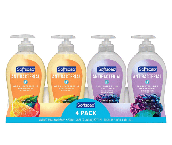 Softsoap Antibacterial Liquid Hand Soap - White Tea & Kitchen Fresh Scents, 4 pk./11.25 fl. oz.
