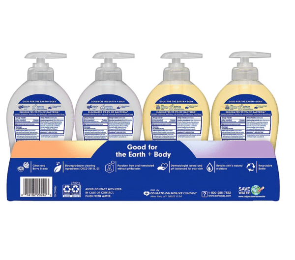 Softsoap Antibacterial Liquid Hand Soap - White Tea & Kitchen Fresh Scents, 4 pk./11.25 fl. oz. - Image 9