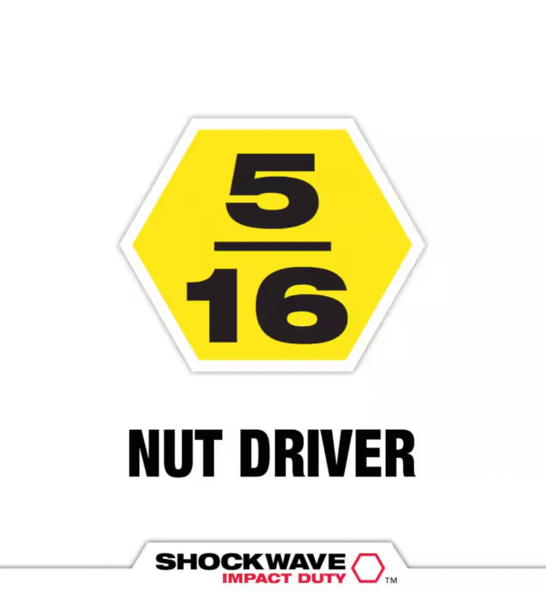 Shockwave Magnetic Nut Driver Bit 5/16" X 1-7/8" Impact Drill Strong (3-Pack) - Image 2