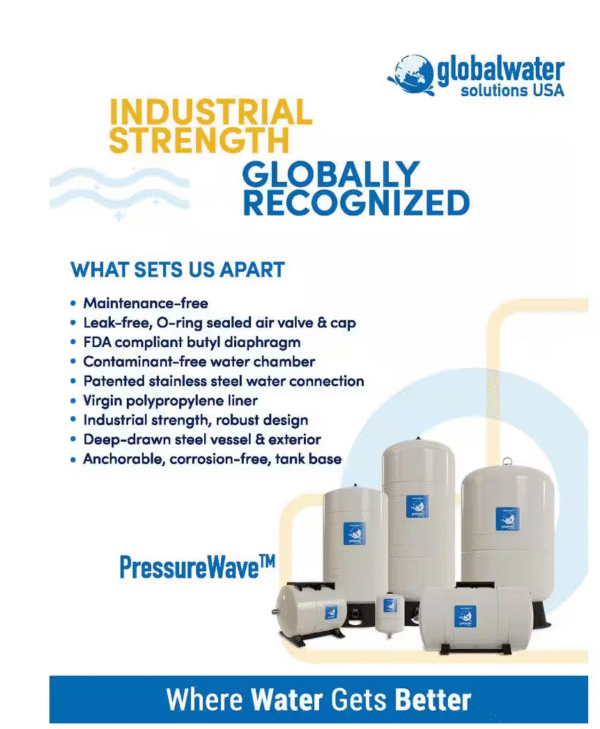Tap and Hold to Zoom Pressure Wave 21.13 Gal. Vertical Pressurized Well Tank - Image 8