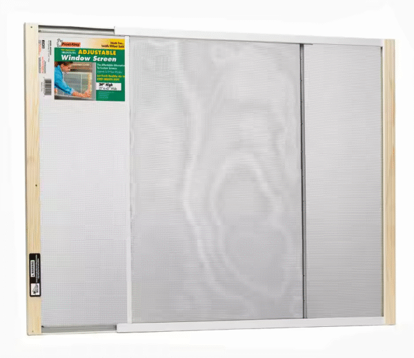 45 in. x 24 in. Adjustable Wood Frame Window Screen