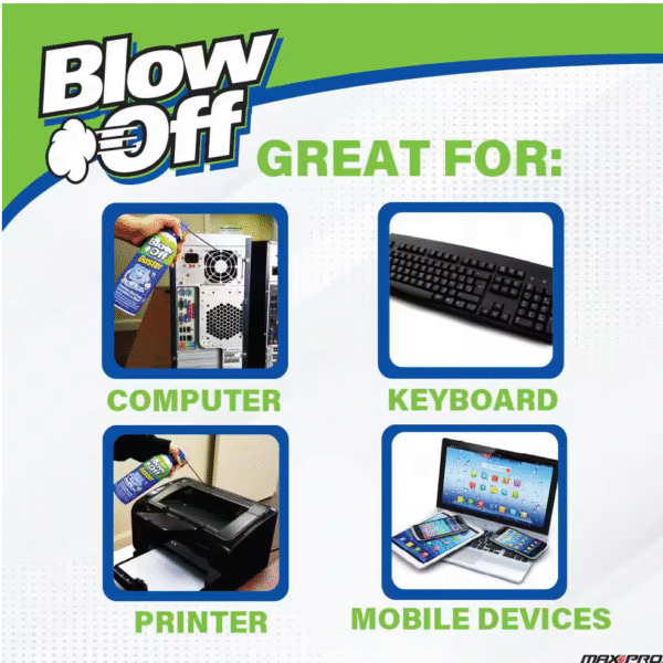 (2-Pack) Blow Off Air in a Can Electronic Duster 10 Oz. - Image 5