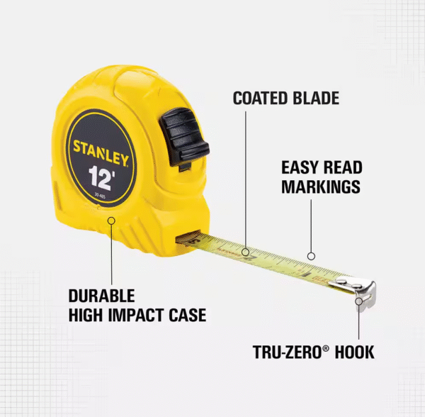 Stanley 12 Ft x 1/2 in. Tape Measure New - Image 2