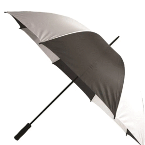60 Inch Large Golf Rain Umbrella in Black and White for Golf Bag