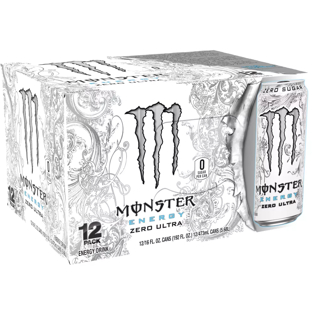 Monster Energy Zero Ultra - 12pk/16 fl oz Cans: Caffeinated - Image 3