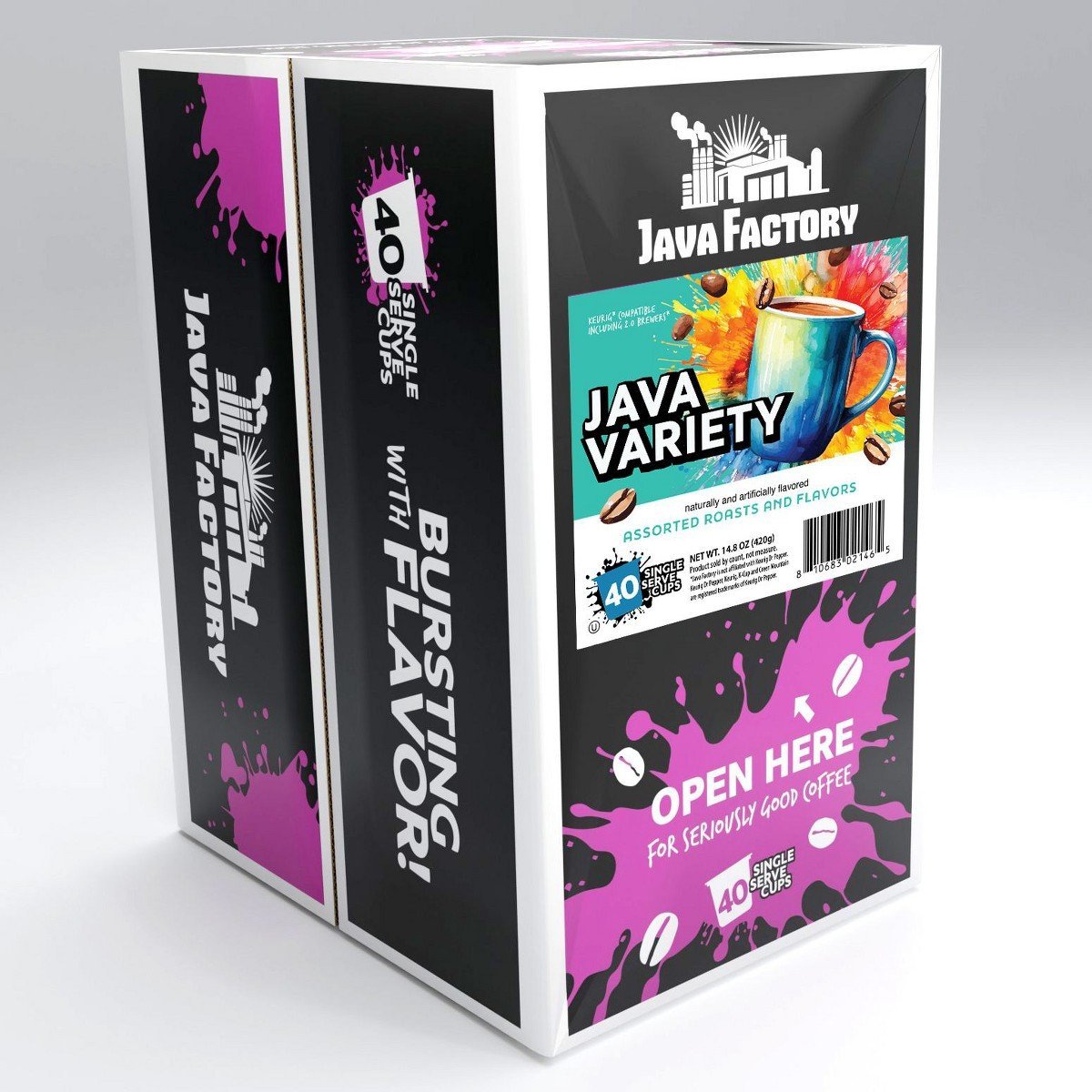 Java Factory Variety Pack Single-Cup Coffee for Keurig K-Cup Brewers, 40 Count - Image 2