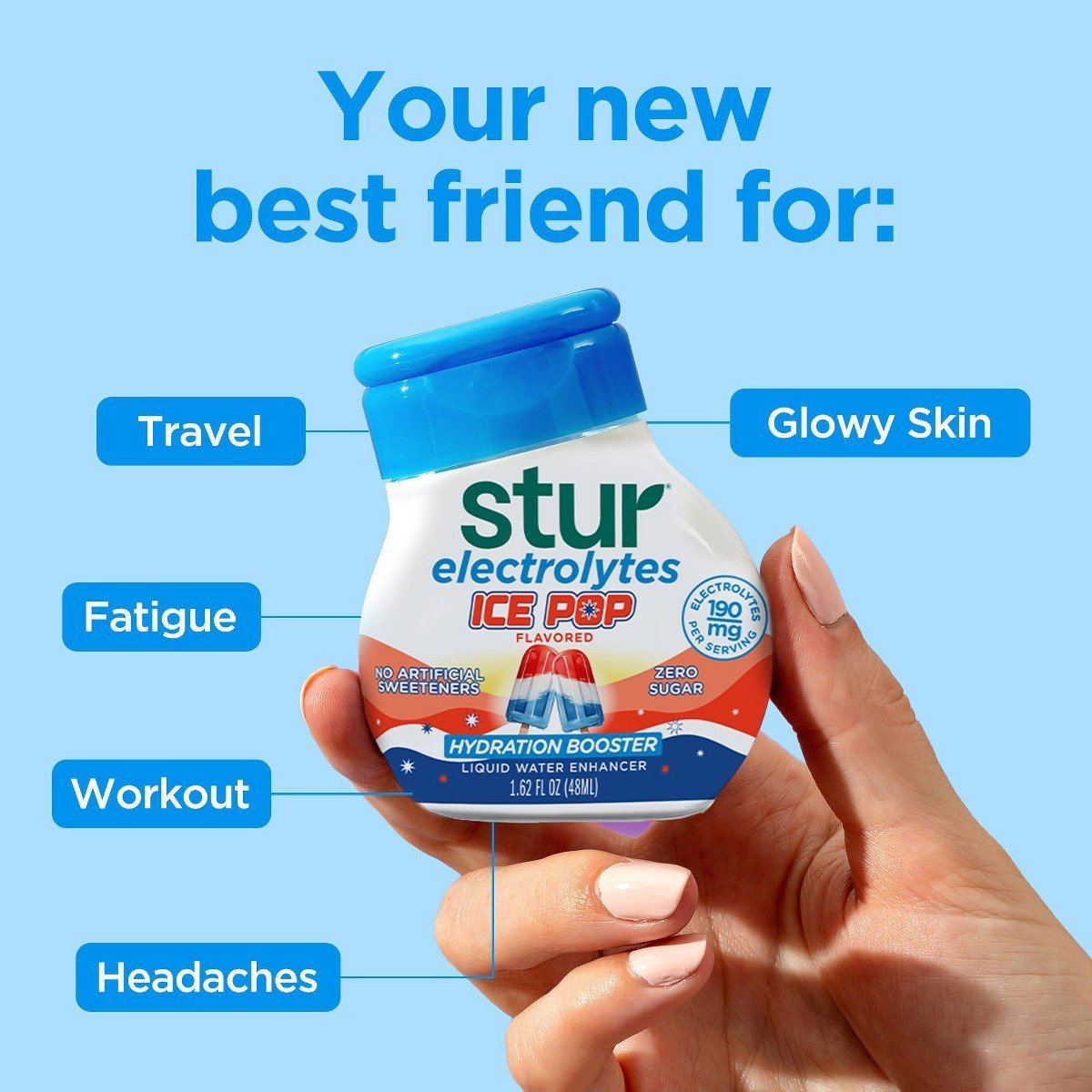 Stur Liquid Hydration Water Enhancer Ice Pop - 1.62 fl oz - Image 5