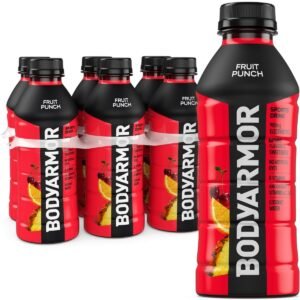 BODYARMOR Fruit Punch Sports Drink - 6pk/20 fl oz Bottles: Non-Caffeinated, Gluten-Free