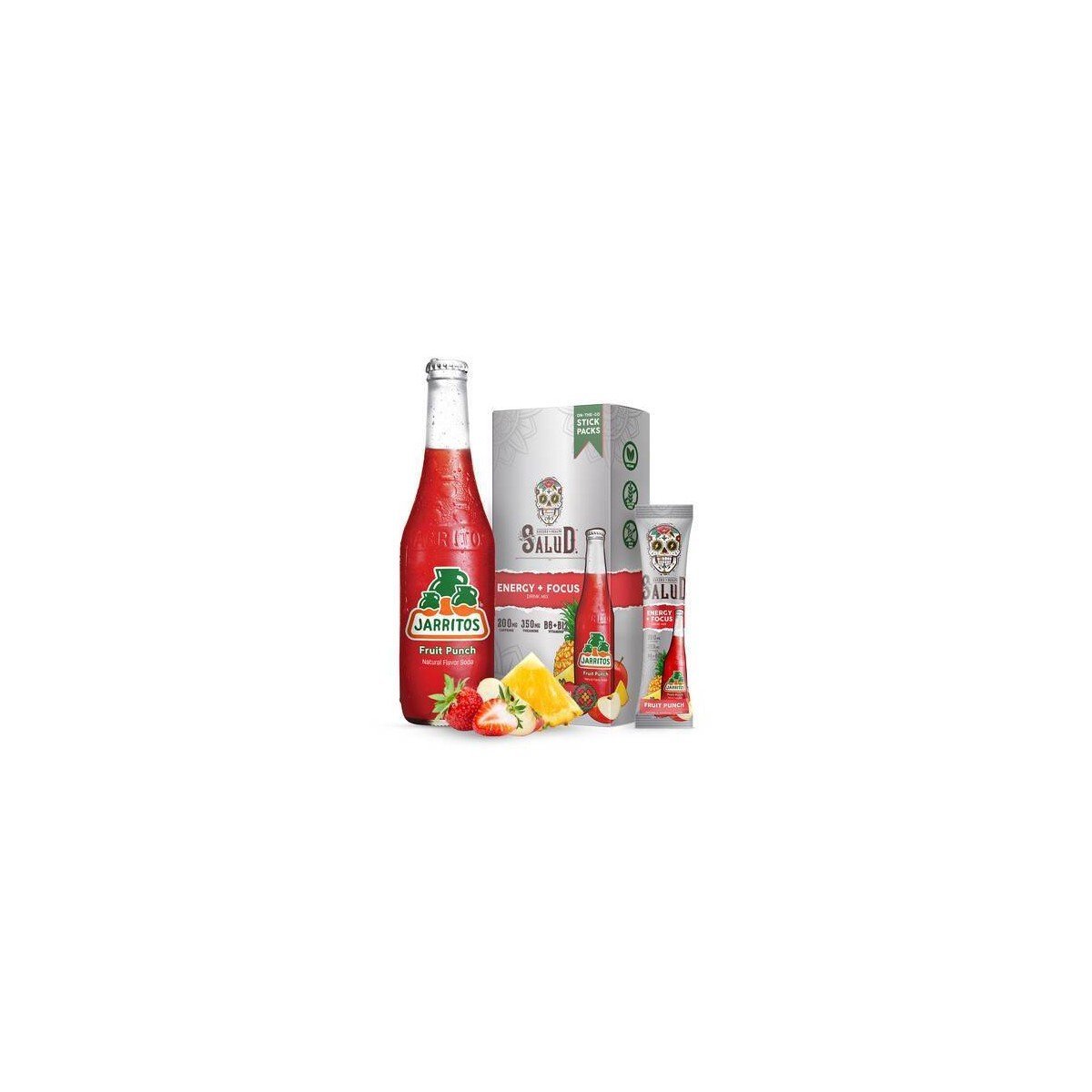 Salud Energy + Focus Jarritos Fruit Punch Electrolyte Drink Mix - 6pk/0.21oz Packet Sticks