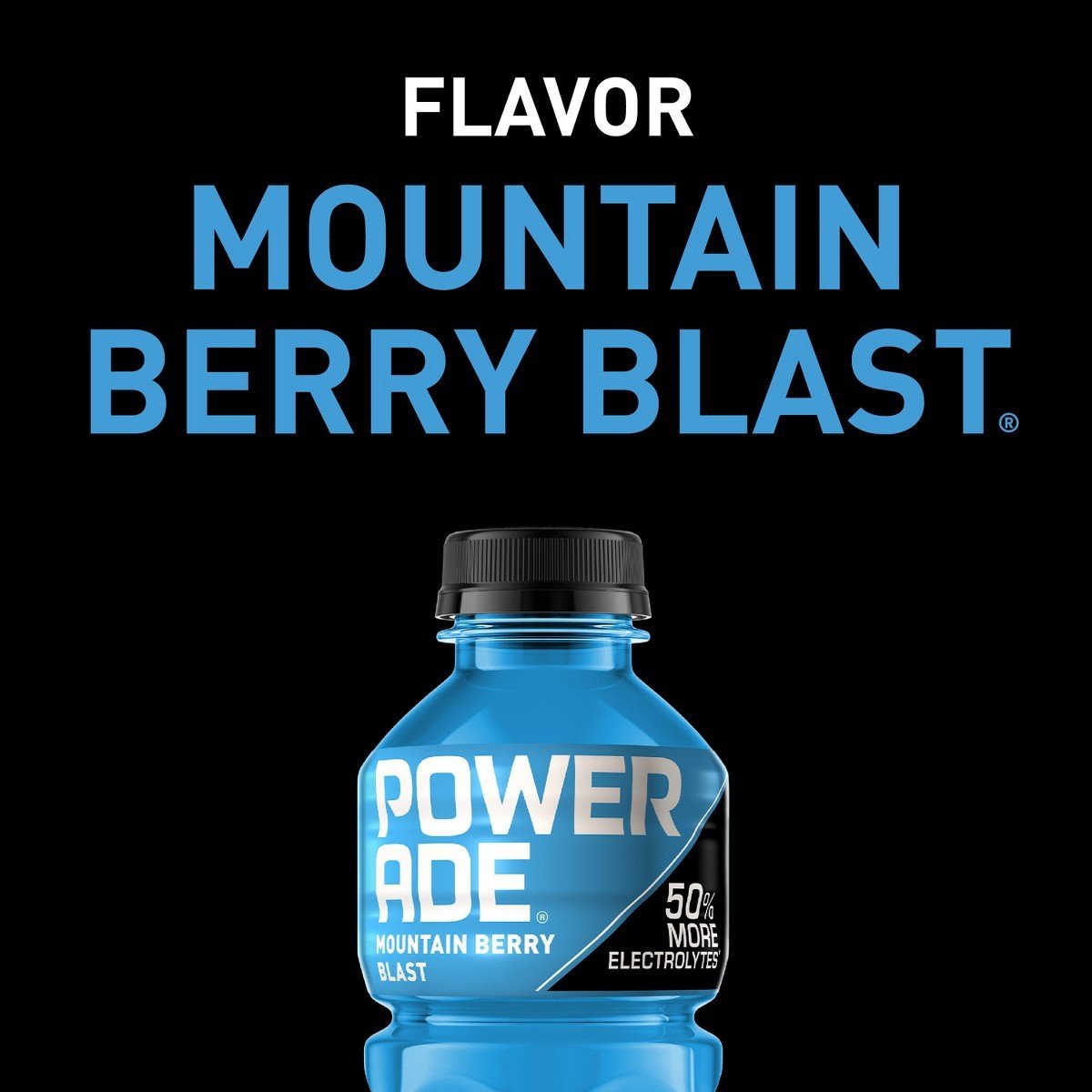 POWERADE Mountain Berry Blast Sports Drink - 20 fl oz Bottle: USDA Grade A, Non-Caffeinated - Image 2