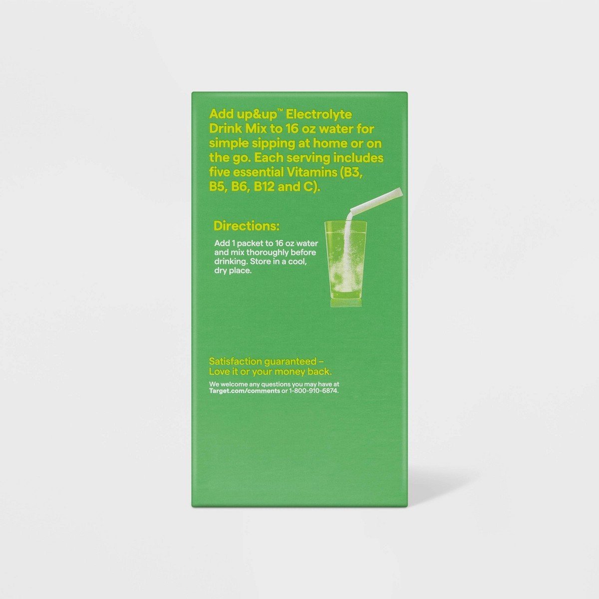 Hydration with Electrolytes Vegan Drink Mix - Lemon Lime - 11.3oz/20ct - up&up™: Powdered, Electrolyte Drink Mixes - Image 5