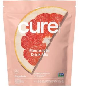 Cure Hydration Hydrating Electrolyte Mix, Grapefruit, 14 Packets, 0.29 oz (8.3 g) Each