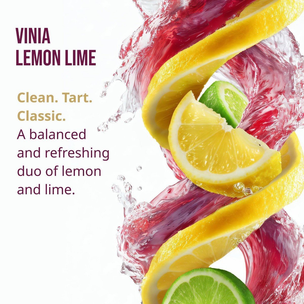 VINIA Blood Flow Electrolyte Drink Mix, Lemon Lime Flavor, Red Grape Piceid Resveratrol Powder, Hydration Support, 30 Stickpacks - Image 2