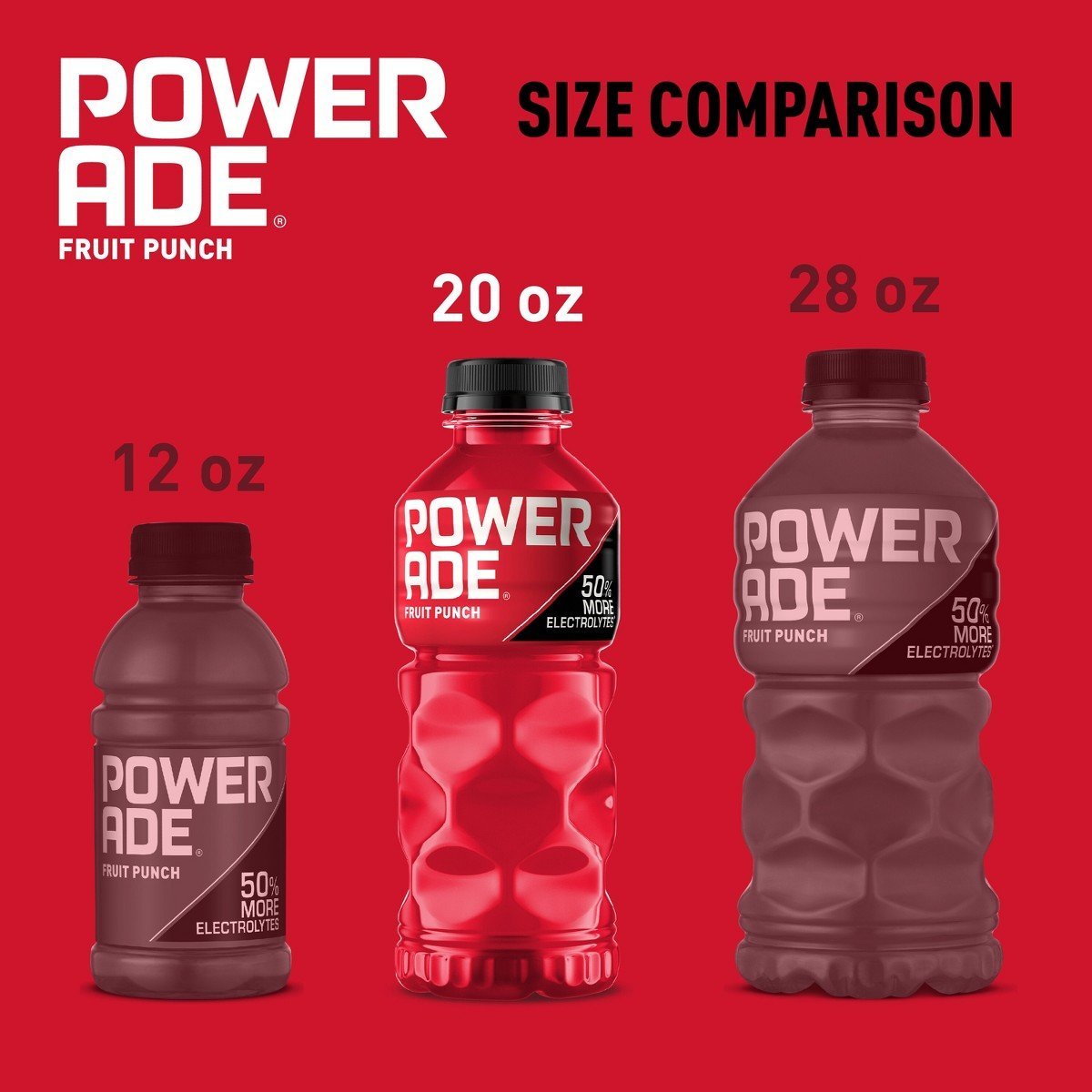 POWERADE Fruit Punch Sports Drink - 20 fl oz Bottle: Non-Caffeinated, USDA Grade A - Image 4