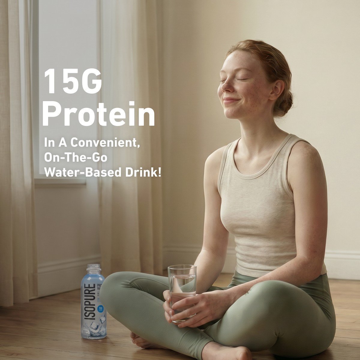 Isopure Unflavored 15g Clear Protein Water with Electrolytes - 4pk/20 fl oz: Caffeine Free - Image 5