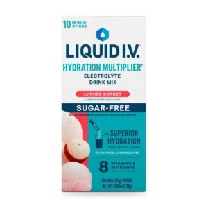 Liquid I.V. Lychee Sorbet Sugar Free Hydration Multiplier Sports Drink - 10ct: Powdered, Non-Caffeinated