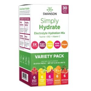 Swanson Simply Hydrate Electrolyte Hydration Mix - Variety Pack