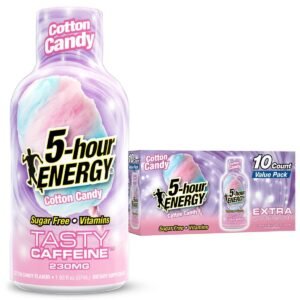 5 Hour Energy Cotton Candy Extra Strength Shot Energy Drinks - 10pk/19.3 fl oz