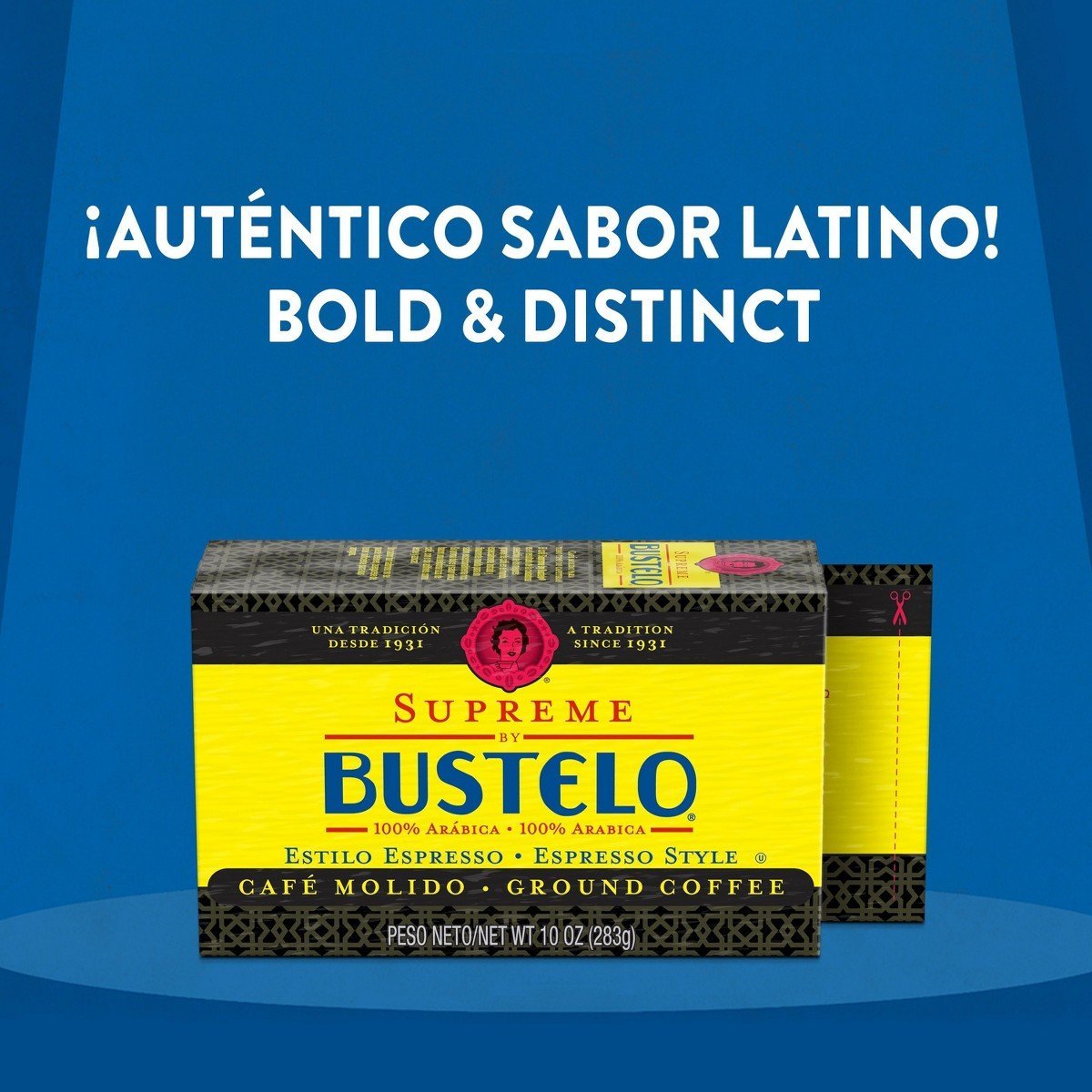 Café Bustelo Supreme Espresso-Style Medium Dark Roast Ground Coffee - 10oz: Arabica Beans - Image 4