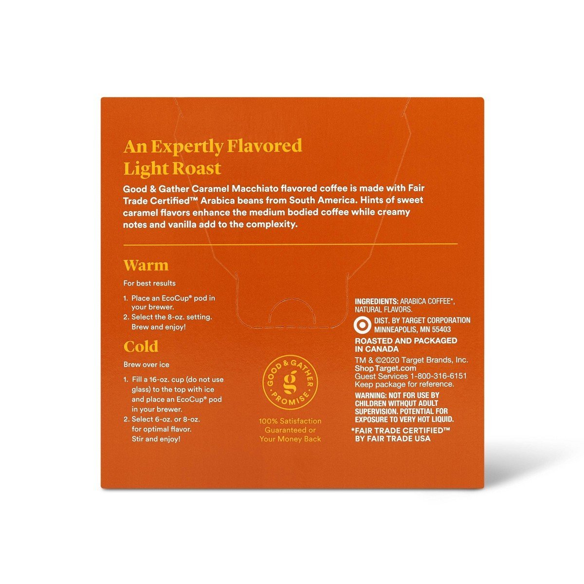 Naturally Flavored Caramel Macchiato Light Roast Coffee - 16ct Single Serve Pods - Good & Gatherâ„¢ - Image 3