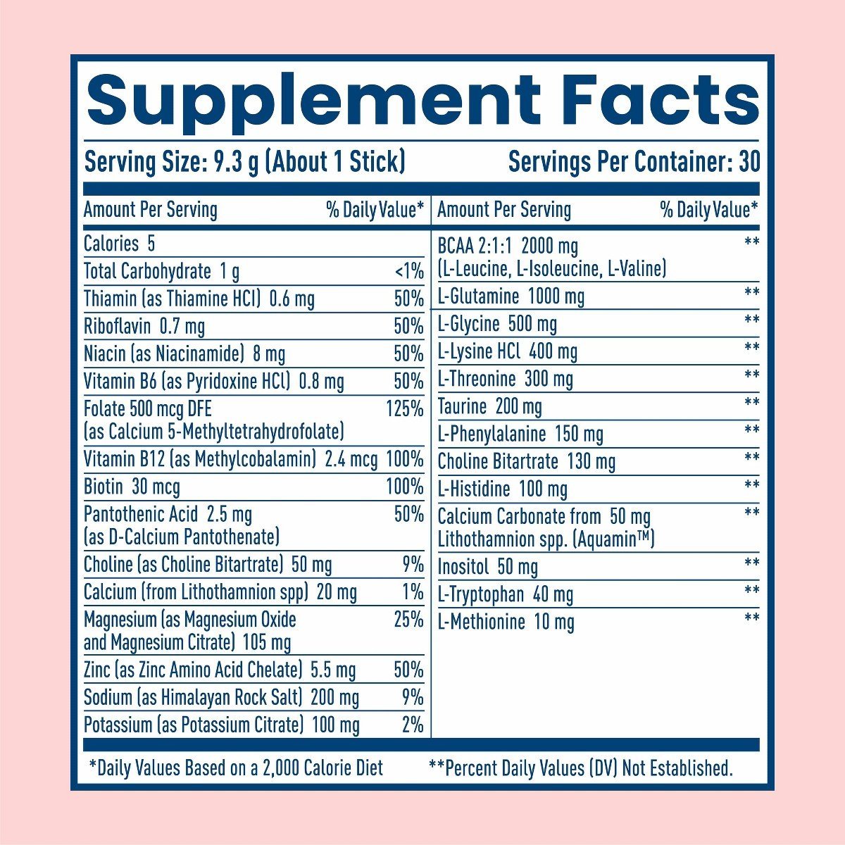 NativePath Hydrate Electrolyte Stick Packs - Zero Sugar with 2,000mg BCAAs, Mixed Berry, 30 Servings - Image 6
