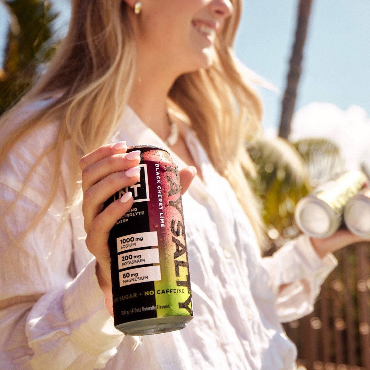 LMNT Black Cherry Lime Salt Zero-Sugar Electrolytes Sports Drink - 4pk/16 fl oz - Image 3