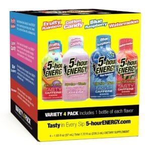 5 Hour Energy Extra Strength Shot - Variety Pack - 4pk: Liquid, Ready to Drink