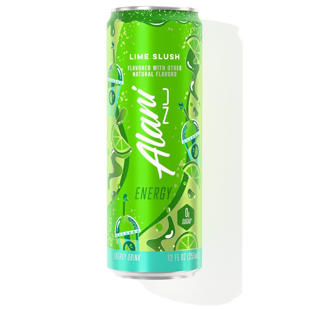Alani Nu Lime Slush Energy Drink - 12 fl oz: Caffeinated, Gluten-Free, Vegan - Image 5