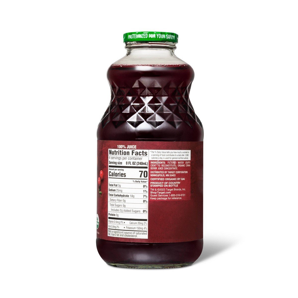 Organic Cranberry Juice From Concentrate - 32 fl oz - Good & Gatherâ„¢ - Image 3