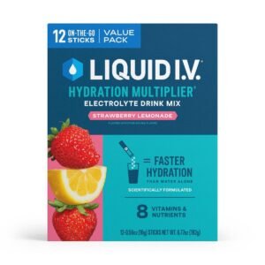 Liquid I.V. Hydration Multiplier Powder Electrolyte Drink Mix - Strawberry Lemonade - 6.77oz/12ct