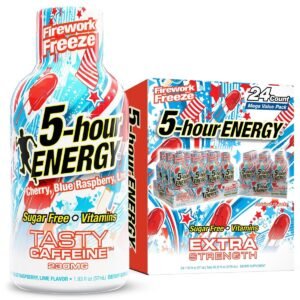 5-hour ENERGY Extra Strength Shots, Firework Freeze Flavor, 1.93 Fl Oz, 24 Pack