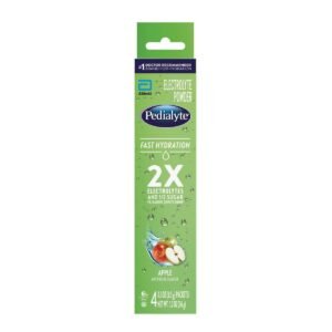 Pedialyte Fast Hydration Electrolyte Powdered Drink - Apple - 1.2oz/4pk