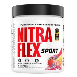 GAT SPORT NITRAFLEX SPORT, Fruit Punch, 10.74 oz (20 Servings)