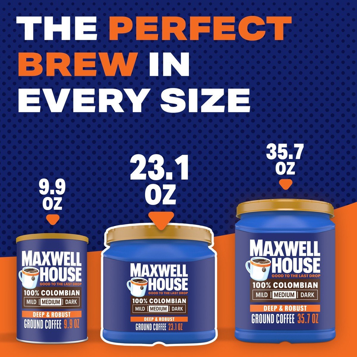 Maxwell House Colombian Medium Dark Roast Ground Coffee - 23.1oz - Image 6