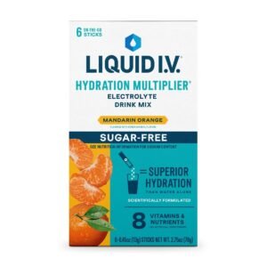 Liquid I.V. Sugar Free Hydration Multiplier Powder Electrolyte Drink Mix - Mandarin Orange - 0.45ox/6ct