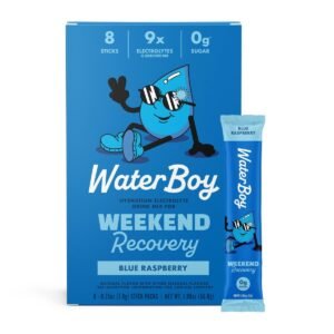 Waterboy Weekend Recovery Dietary Supplement Powder - Blue Raspberry - 8pk