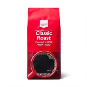 Medium Roast Ground Coffee - 12oz - Market Pantry: Arabica Beans, Brazilian & Central American Variety