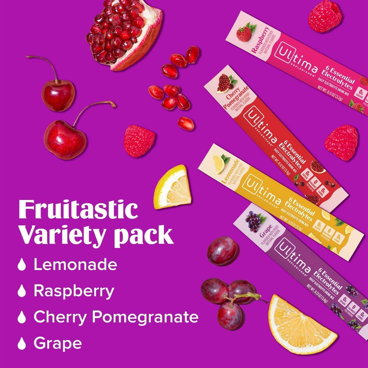 Ultima Replenisher Fruitastic Variety Pack Electrolyte Drink Mix - 8pk - Image 6