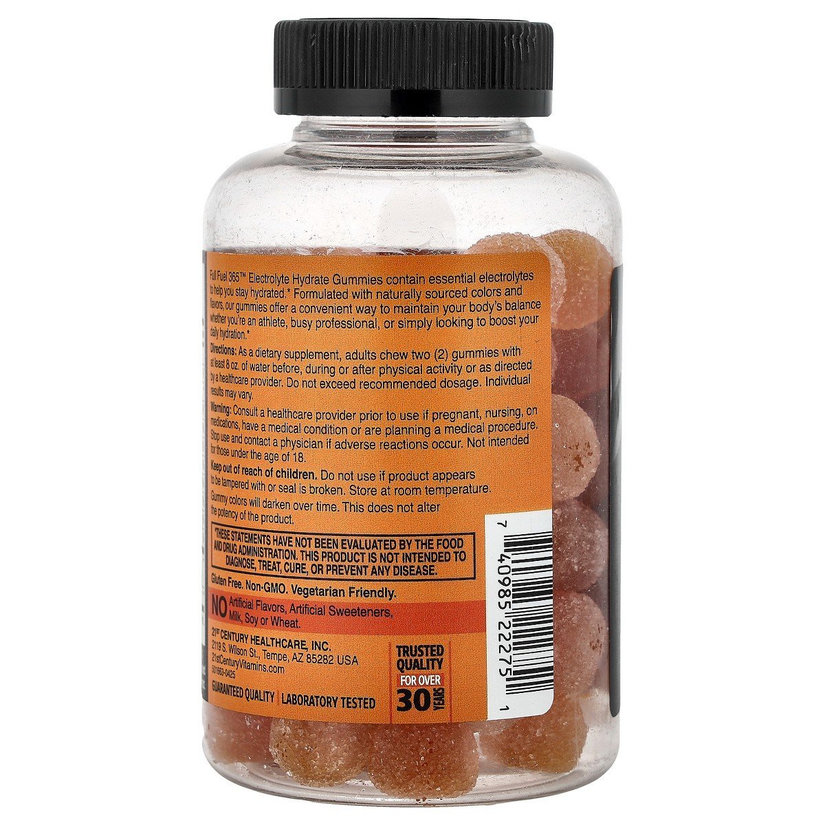 21st Century Electrolyte Hydrate Gummies, Orange, 60 Gummies - Image 3