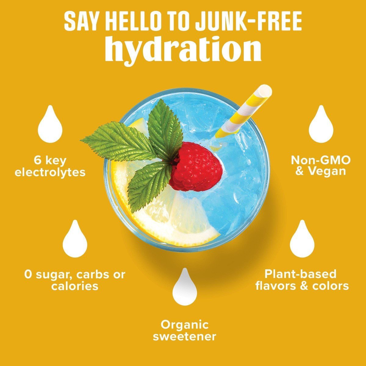 Ultima Replenisher Daily Hydration Electrolyte Drink Mix - Lemonade - 30 Servings - 3.9oz: Plant-Based, Vegan, Non-GMO Project Verified - Image 4